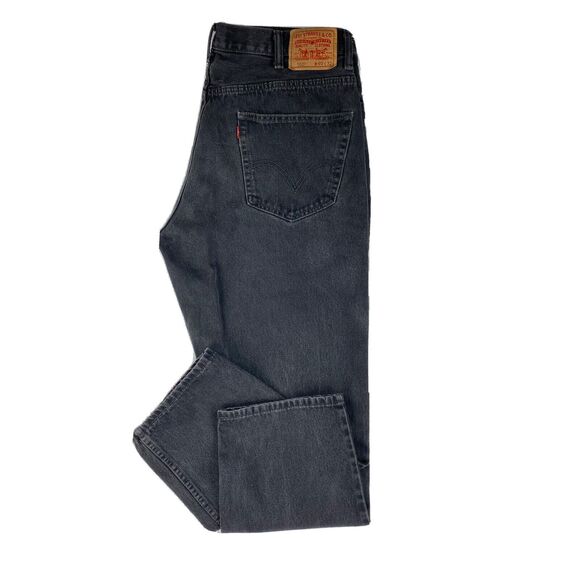Levi's 550 Relaxed Fit Jeans Men's 40x32 Black Straight Retro Denim Vintage 2000 - Picture 2 of 16